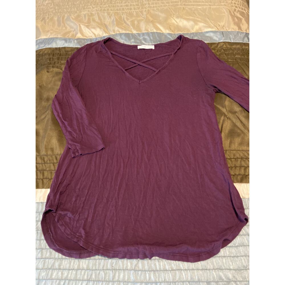 Emory Park purple cut out design top Size XS